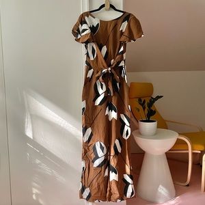 Anthropologie jumpsuit, size 6, brown